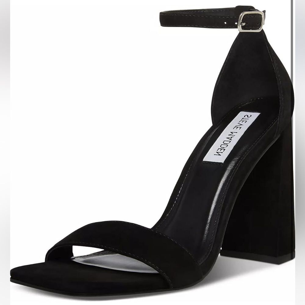 Steve Madden Black Suede Heels